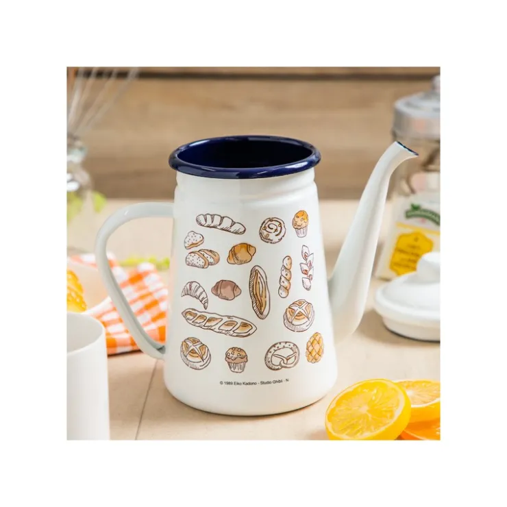 Maison Ghibli Théière émail Viennoiseries 1,1l - Kiki la petite sorcière