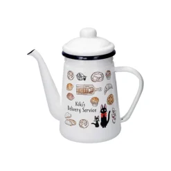 Maison Ghibli Théière émail Viennoiseries 1,1l - Kiki la petite sorcière