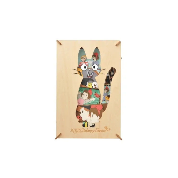 Maison Ghibli Théâtre de papier Style bois Silhouette Jiji - Kiki la petite sorcièr