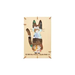 Maison Ghibli Théâtre de papier Style bois Silhouette Jiji - Kiki la petite sorcièr