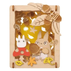 Maison Ghibli Théâtre de papier Style bois Totoro Champignon - Mon Voisin Totoro