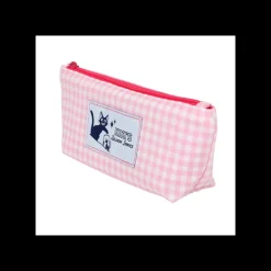 Maison Ghibli Trousse rose à carreaux - Kiki la petite sorcière