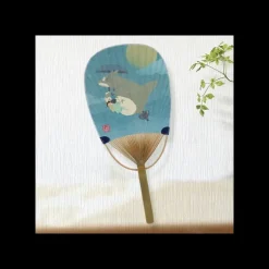 Maison Ghibli Éventail Bambou Totoro Volant - Mon Voisin Totoro