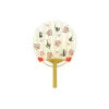 Maison Ghibli Éventail Japonais Bambou Jardin de Rose - Kiki la petite sorcière