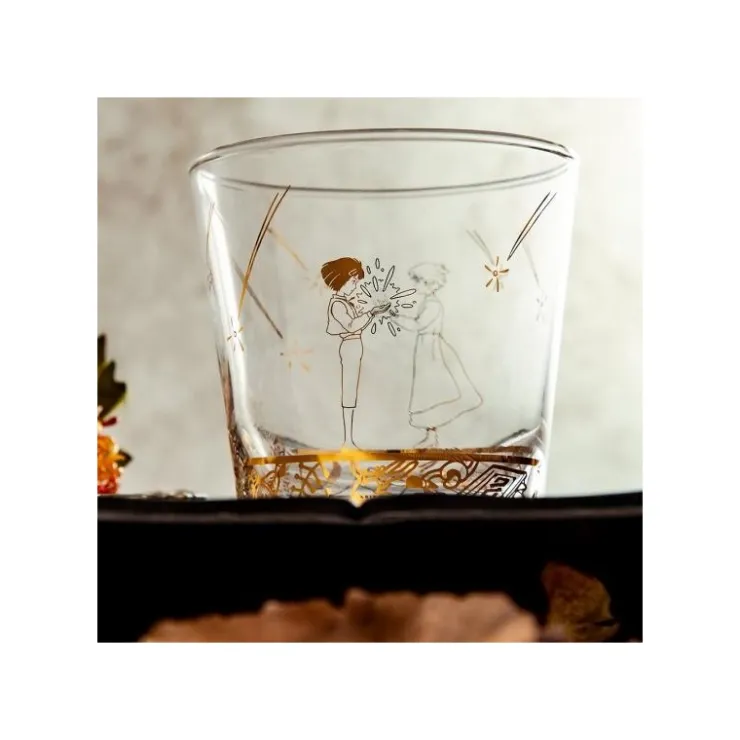 Maison Ghibli Verre Gravé Howl et Sophie - Le Château ambulant