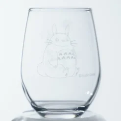 Maison Ghibli Verre gravé Totoro et trèfle blanc - Mon Voisin Totoro